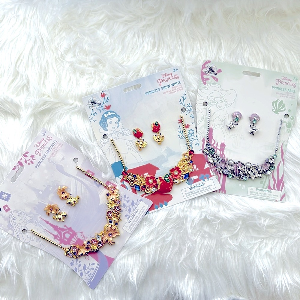 Disney Princess Jewelry Set Rapunzel, Snow white and Ariel
